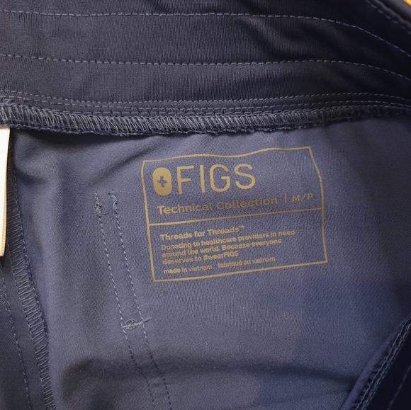 Figs Zamora Womens Scub Jogger Pants Size M / P Denim Blue PO 1660 - Picture 2 of 8